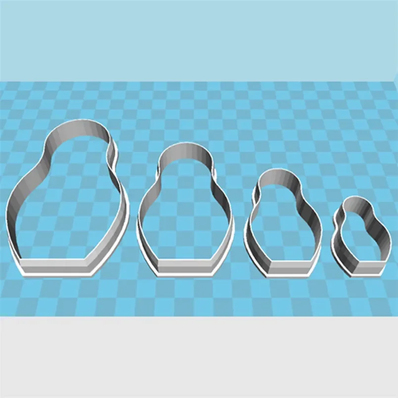 Image 5: Poupées russes de dessin animé, moules en plastique, outils de pâte à gâteau, emporte-pièces pour strass et sushis, 4 spécifications