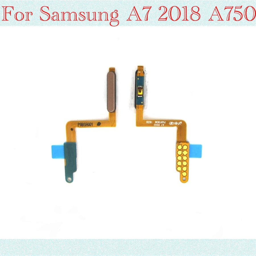 Flex Cable For Samsung Galaxy A7 2018 A750 Touch ID fingerprint Ribbon Sensor Power Switch ON OFF home button side Key menu butt