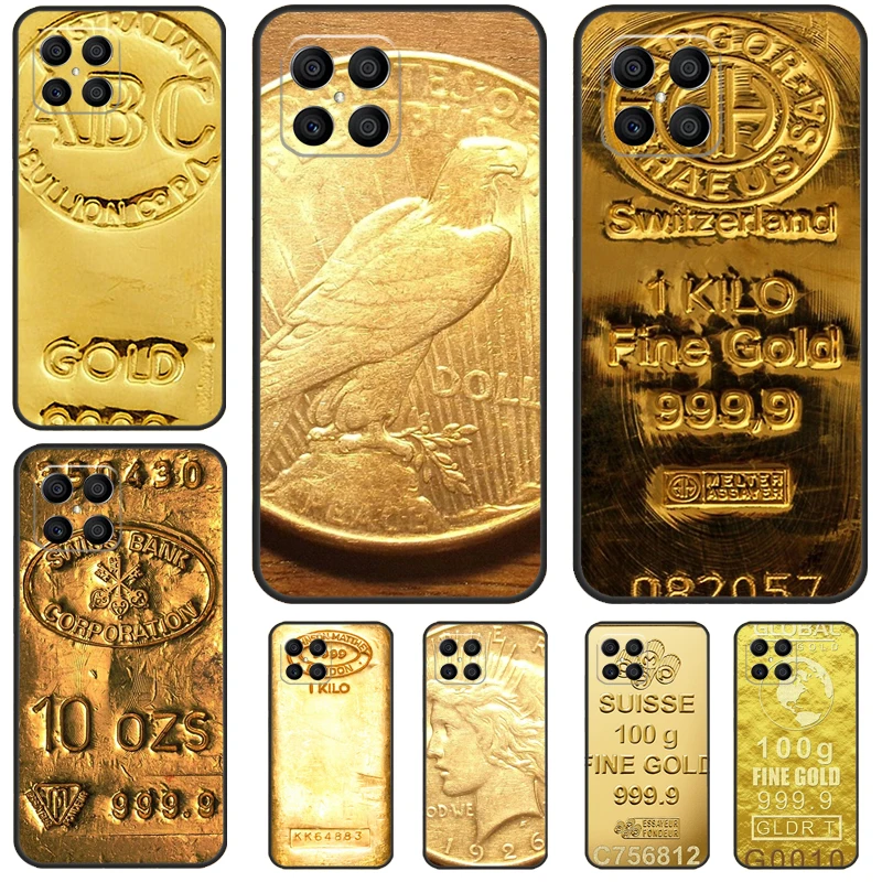 Custodia svizzera Fine Gold per Honor X6a X9a X9b X8a X7a X7 X8 X9 8X 9X Honor 90 Lite 70 50 Magic 5 6 Pro Cover