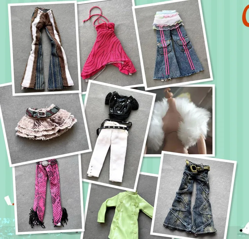 the fur coat top dress pants for 30cm foll licca doll  high school doll new arrived gift for girl