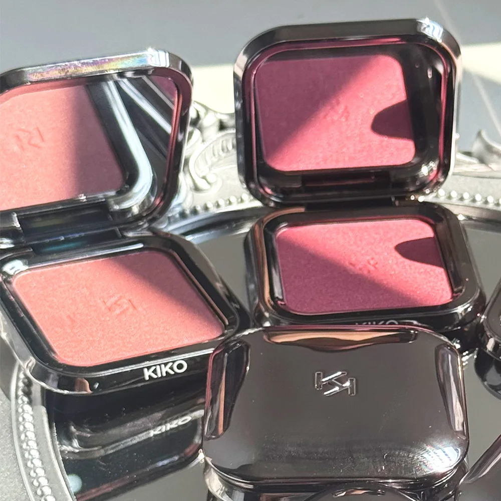 KIKO Unlimited Blush Monochrome Powder Blusher and Limited Edition Unlimited Double Touch Lip Gloss 25 Colors 3D Hydra Makeup