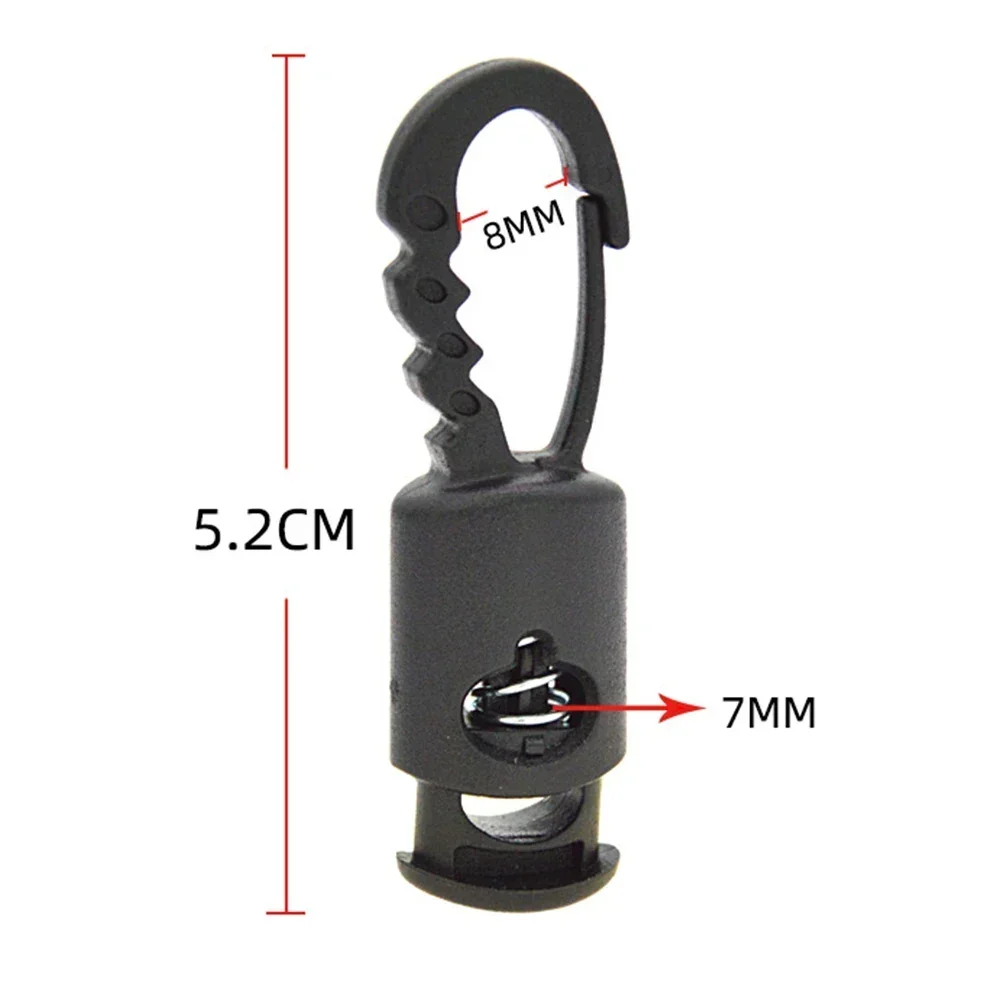 Convenient Camping Outdoor Awning Hook Clamp Camping Rope Hook Windproof Design Baffle Design Freely Movable Hook