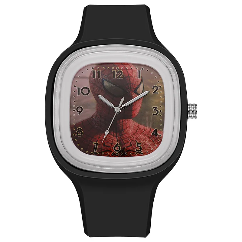 Disney Marvel Children Watch Kids Watches Silicone Wrist Strap Sports Spider Man Children Quartz Wristwatch Girls Toys