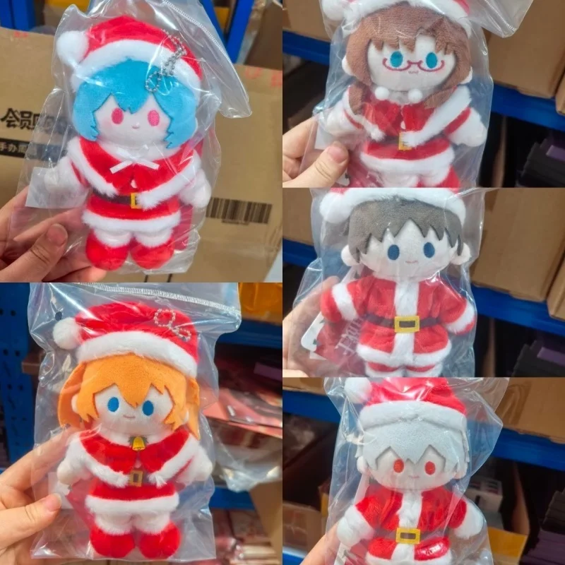 Evangelion Eva Christmas Cotton Plush Doll Keychain Anime Peripheral Kawaii Stuffed Bag Ornament Xmas Gift