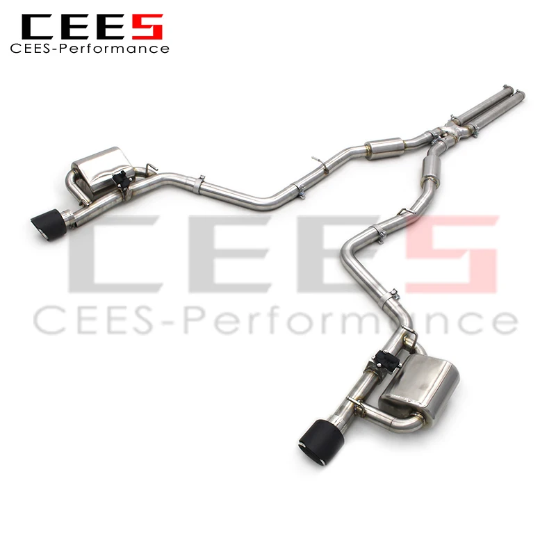 CEES Valved Sport Exhaust Catback System for Dodge Charger V6 3.6L 2012-2019 SS304 Stainless Steel Exhaust Pipe Muffler