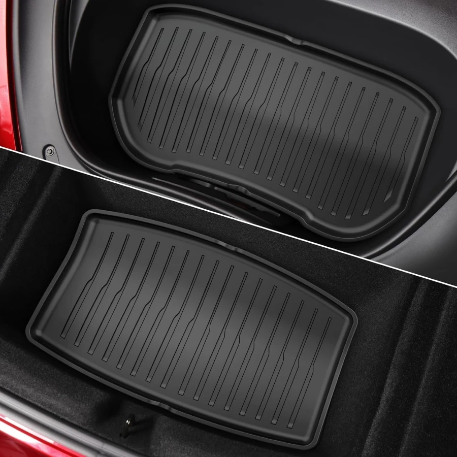 For 2024 Tesla Highland Model 3 Floor Mats with Door Sill Protector Full Cover Floor Liners with Front Rear Cargo Liner Seatback