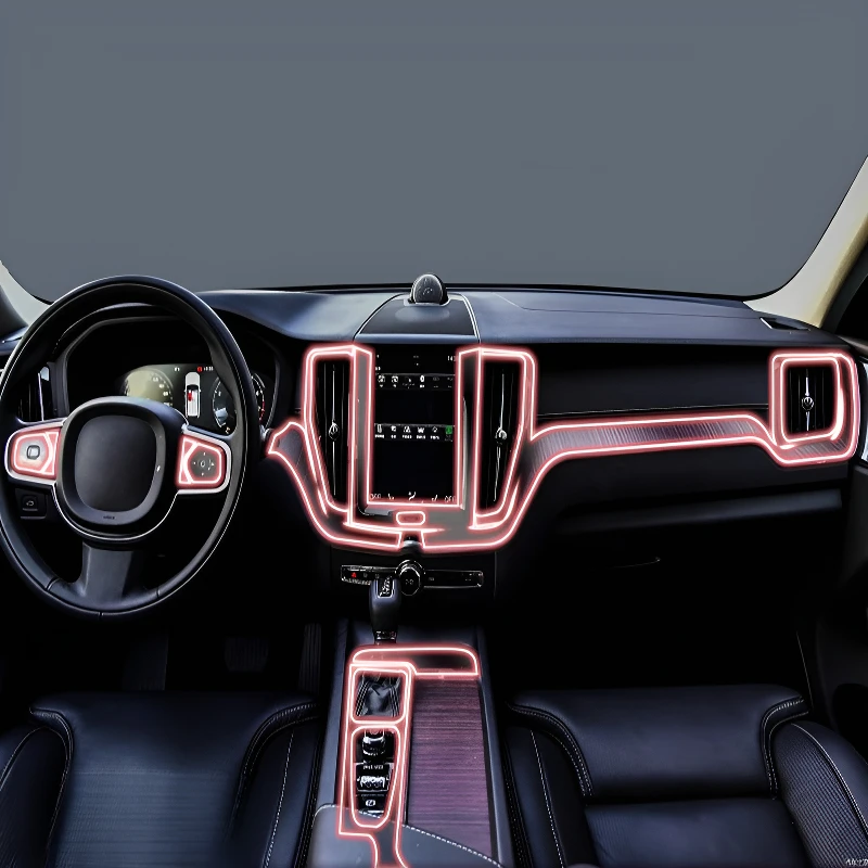 

For Volvo XC60 New energy 2023-2025 Dashboard Multimedia Navigation Transparent Anti-Scratch Protection Film Modification