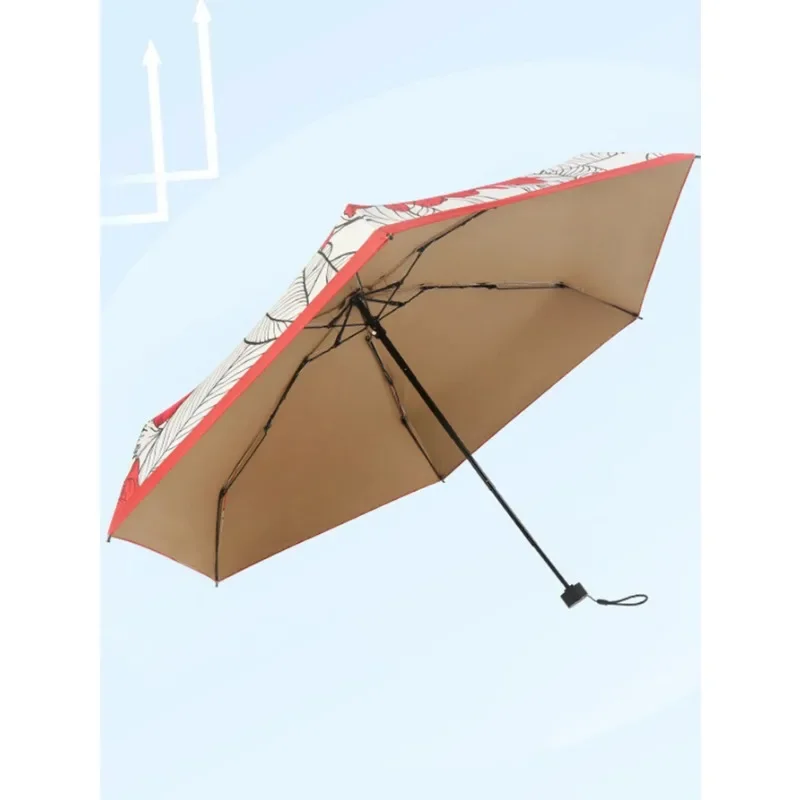 Sun Umbrella Women Sunshade UV Safeguard Fresh Discounted Dual Purpose Collapsible Parasol Outdoor Accessories Wholesale Price