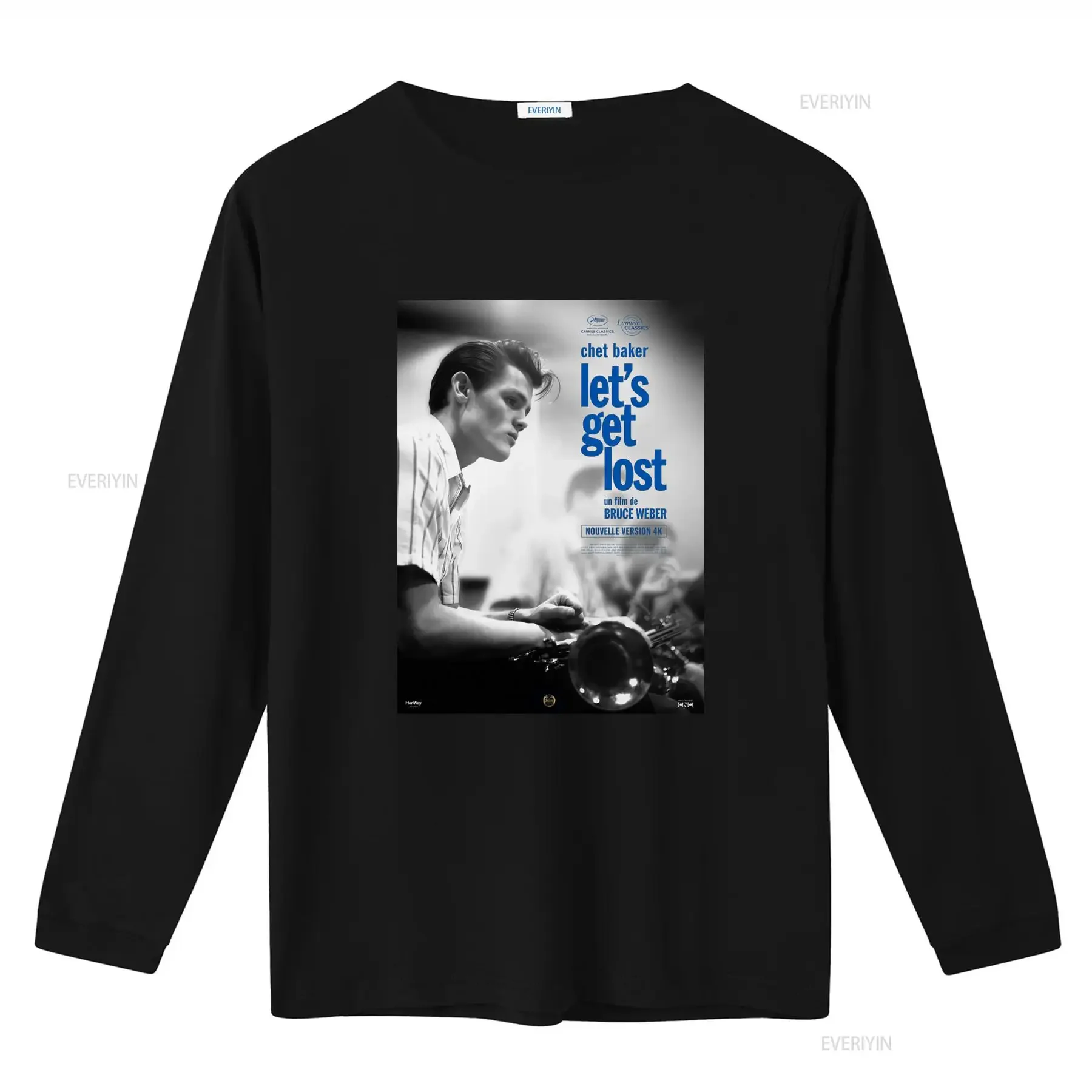 Chet Baker Let's Get Lost Movie Inspired Bruce Weber T Shirt Sizes S 5XL vintage Washed graphic Soft Comfortable