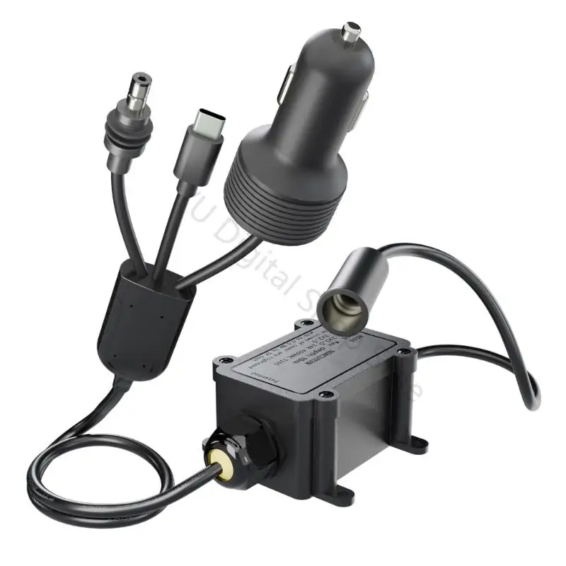 96BA 3A Power Cable with 12V 24V Input and Round Tip End Use For Vehicle Equipment