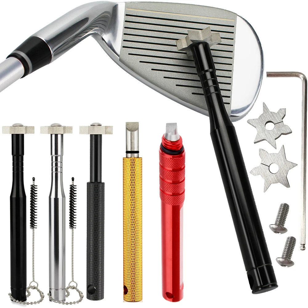 جولف الأخدود مبراة إسفين شحذ تنظيف أداة U الخامس شفرة الذيل الحبل ثقب عدم الانزلاق تصميم سبيكة إسفين قطع لوازم الغولف #2