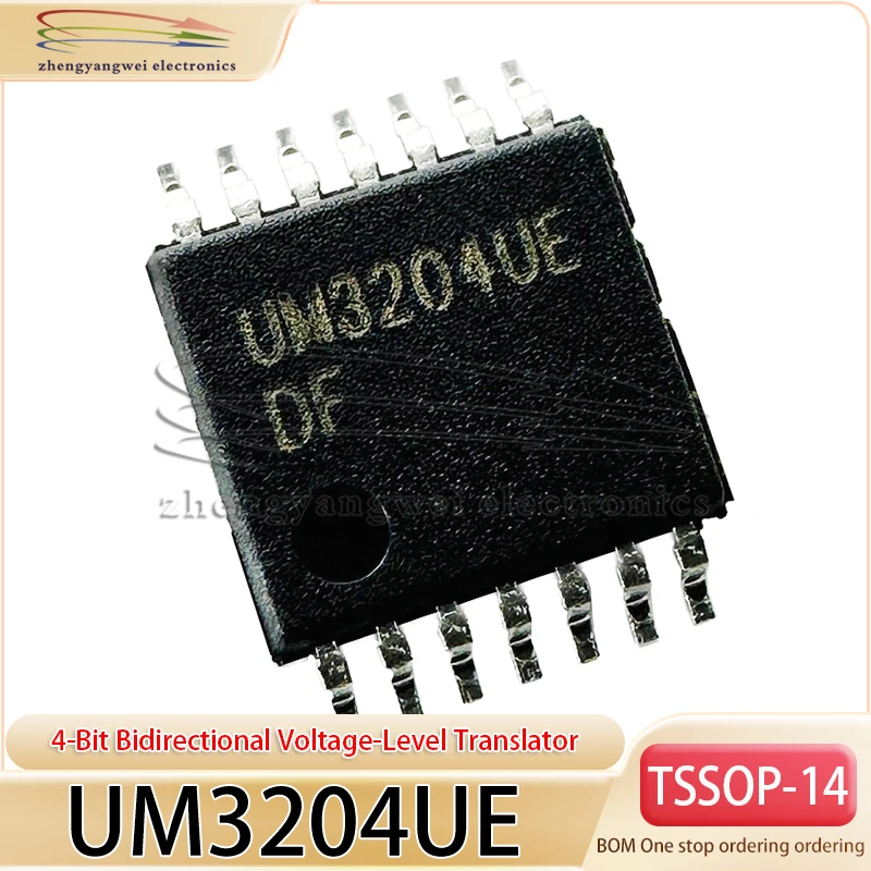 UM3204UE TSSOP-14 10PCS 3204 24Mbps 4-Bit Bidirectional Voltage-Level Translator