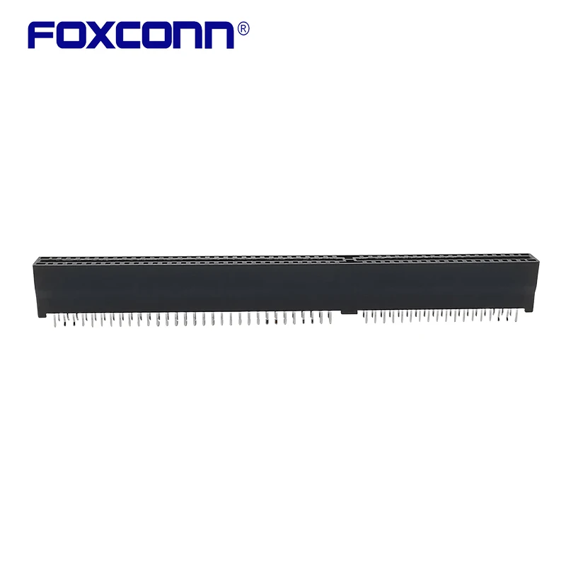 Foxconn EDGE CARD ISA Connector Bayonet Slot Black 98PIN Spacing 2.54MM Pitch