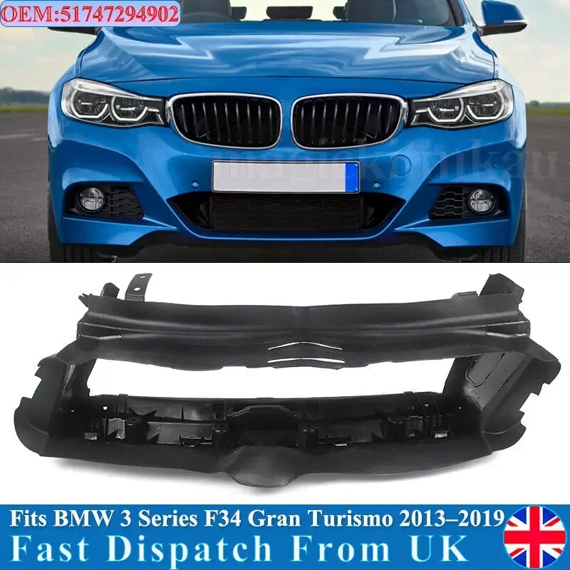 FOR 2013-2019 BMW 3 SERIES F34 GT FRONT BUMPER AIR DUCTS TO RADIATOR 7294902 BLK