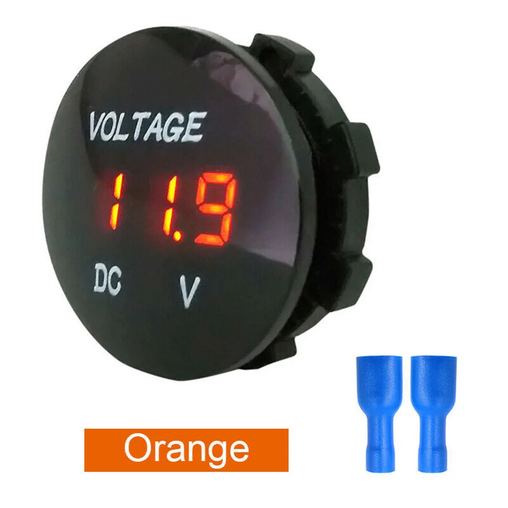 1PCS DC 12V-24V Car Replacement Voltmeter Meter Waterproof Digital LED Voltmeter Voltage Meters