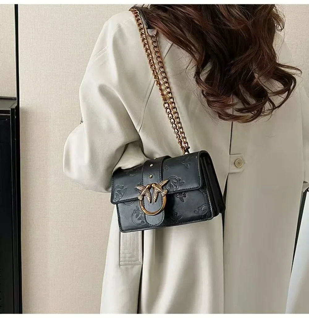 2026 Frühjahr/Sommer Kleiner Vogel Geprägte Unterarm-Schultertasche Neue Casual-Handtasche Ketten-Umhängetasche Geeignet für Frauen.689 – Detail 25