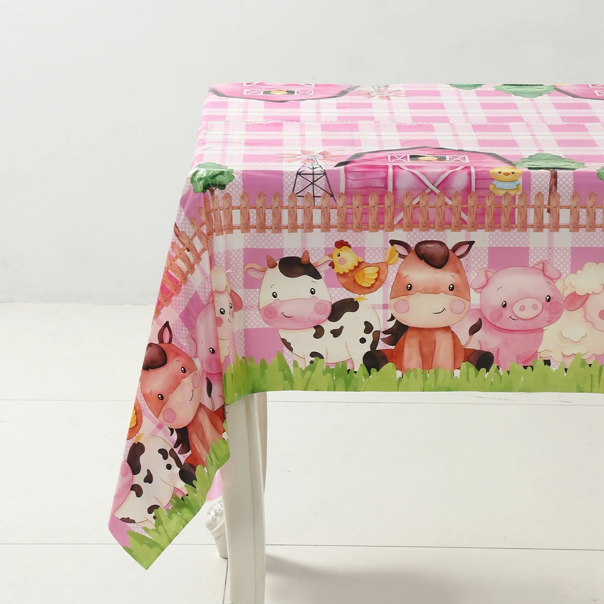 Farm Themed Party Tablecloth Farm Anmial Birthday Party Decorations Kids Jungle Safari Party Supplies Baby Shower Decor