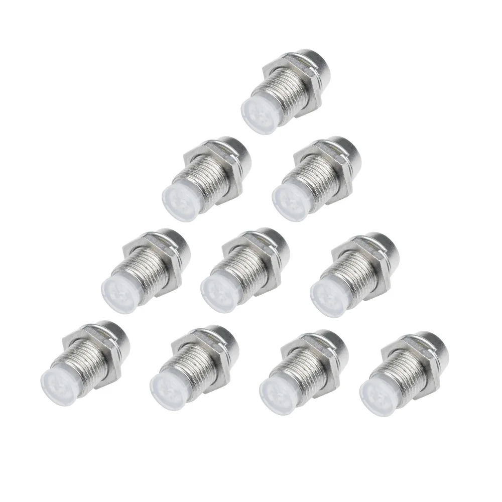 5MM LED Holder LED Mount LED Lamp Bezel Round Copper Chrome Plated Emitting Diode LED Bezel Holder