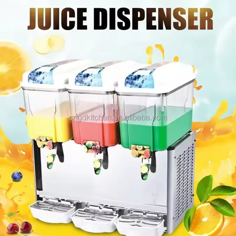 Commercial LED Juice Dispenser for Bar Beer Beverage Machine Cold Drink Server Stainless Steel Tank Party Event Equipment