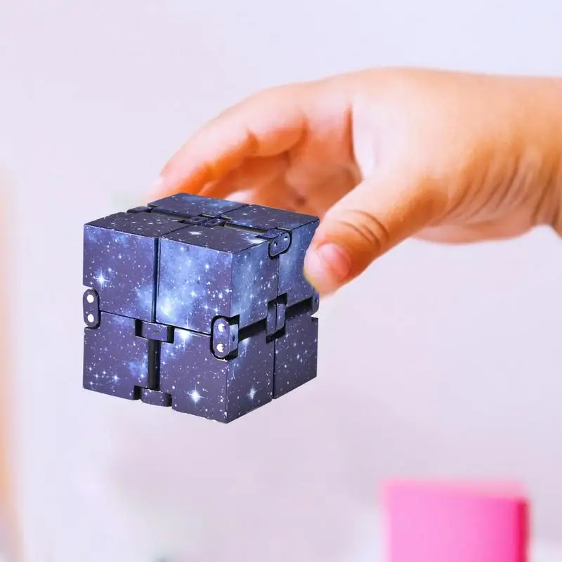 Magic Infinity Cubes Hand Mini Toy Finger Anti Stress Relief Cube Blocks For Children Funny Antistress Sensory Toys