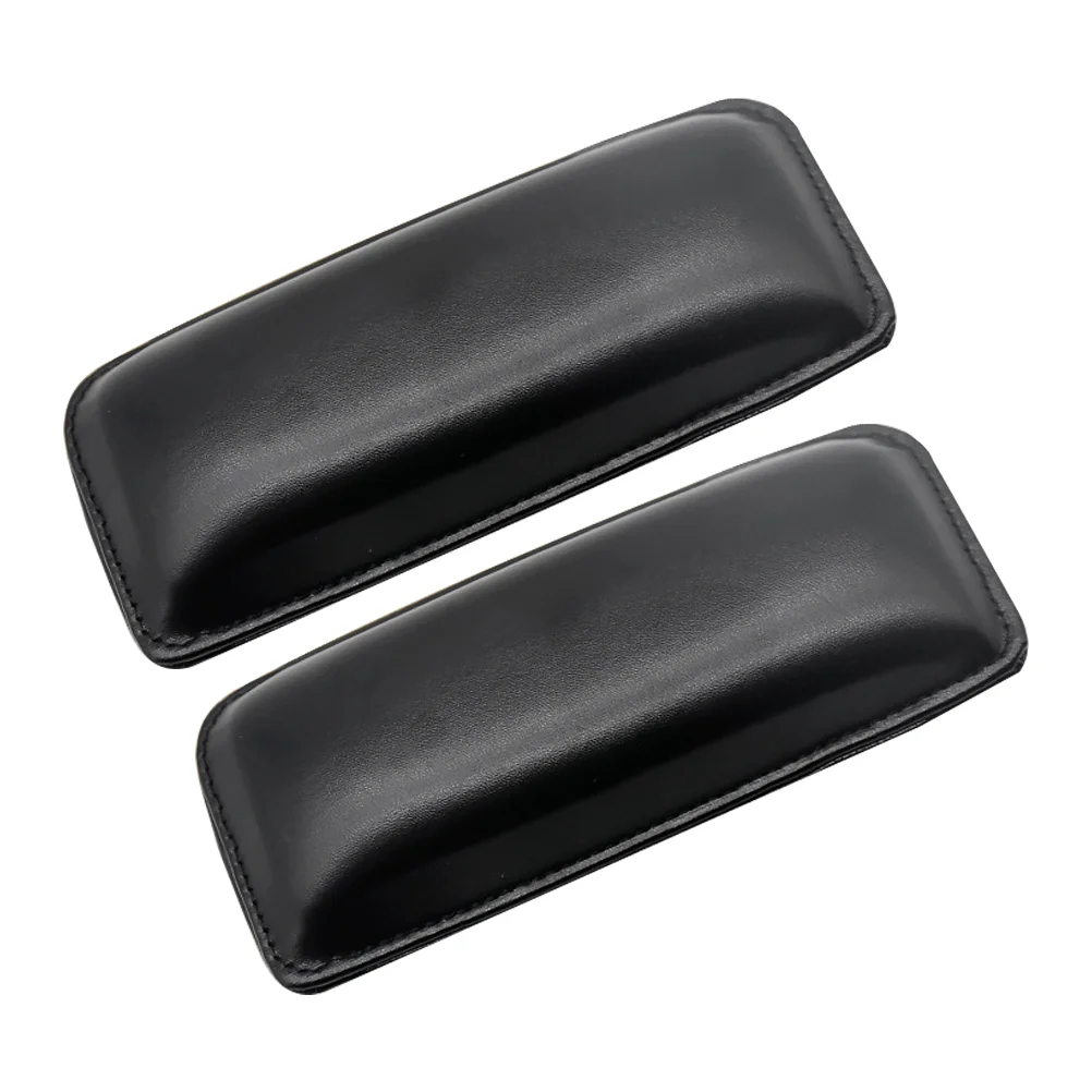 2 Pcs Car Armrest Cushion Pads Elbow Floor Mat Foot Pu Knee Leg Soft Automotive