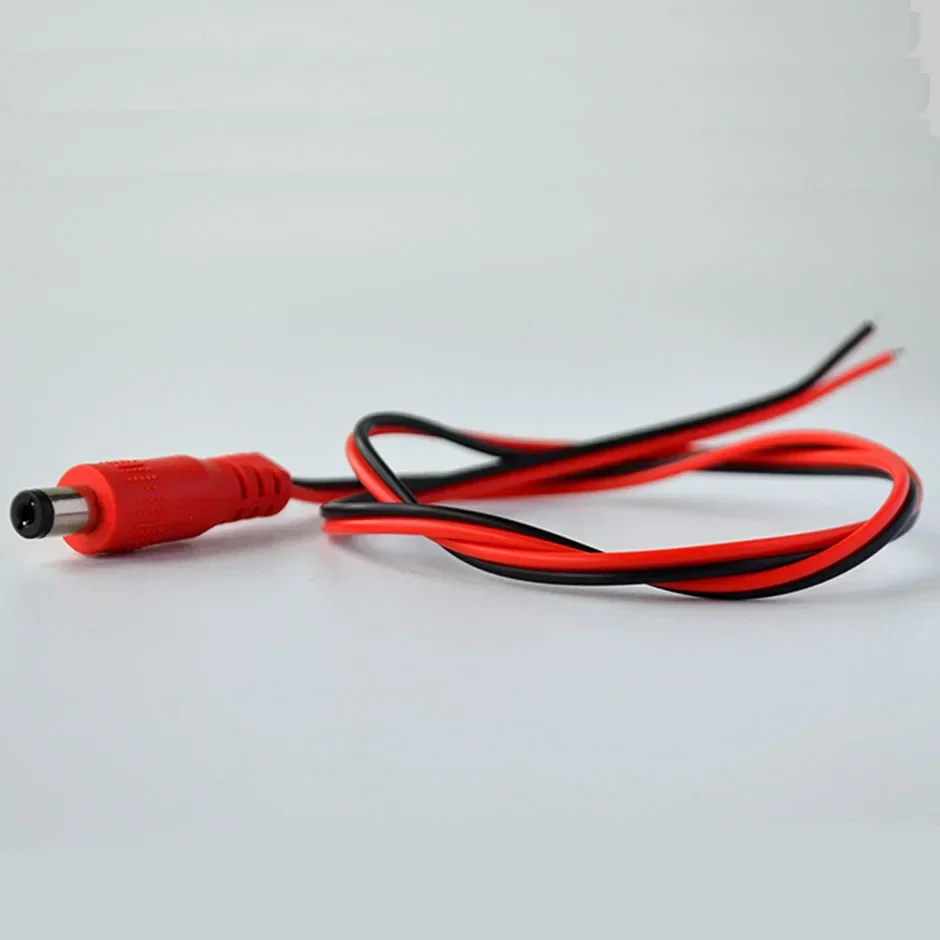DC 5.5 * 2.1mm Power Extension Cable Plug for Car Monitor Subwoofer Sound Reversing Image Display Backup Camera Power Cord