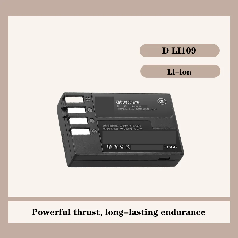 

For Pentax D LI109 Battery Replacement for K30 K 50 K500 K S2 K S1 Camera