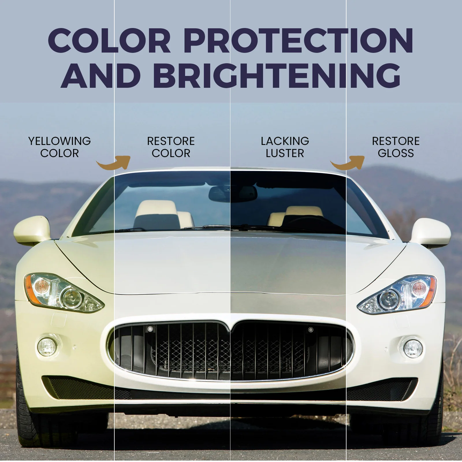 Zones onth-Avertisseur de Rayures de Peinture de Voiture Multifonctionnel, Réparation de Rayures, Nettoyage SAF, Polissage, Entretien Reconditionné