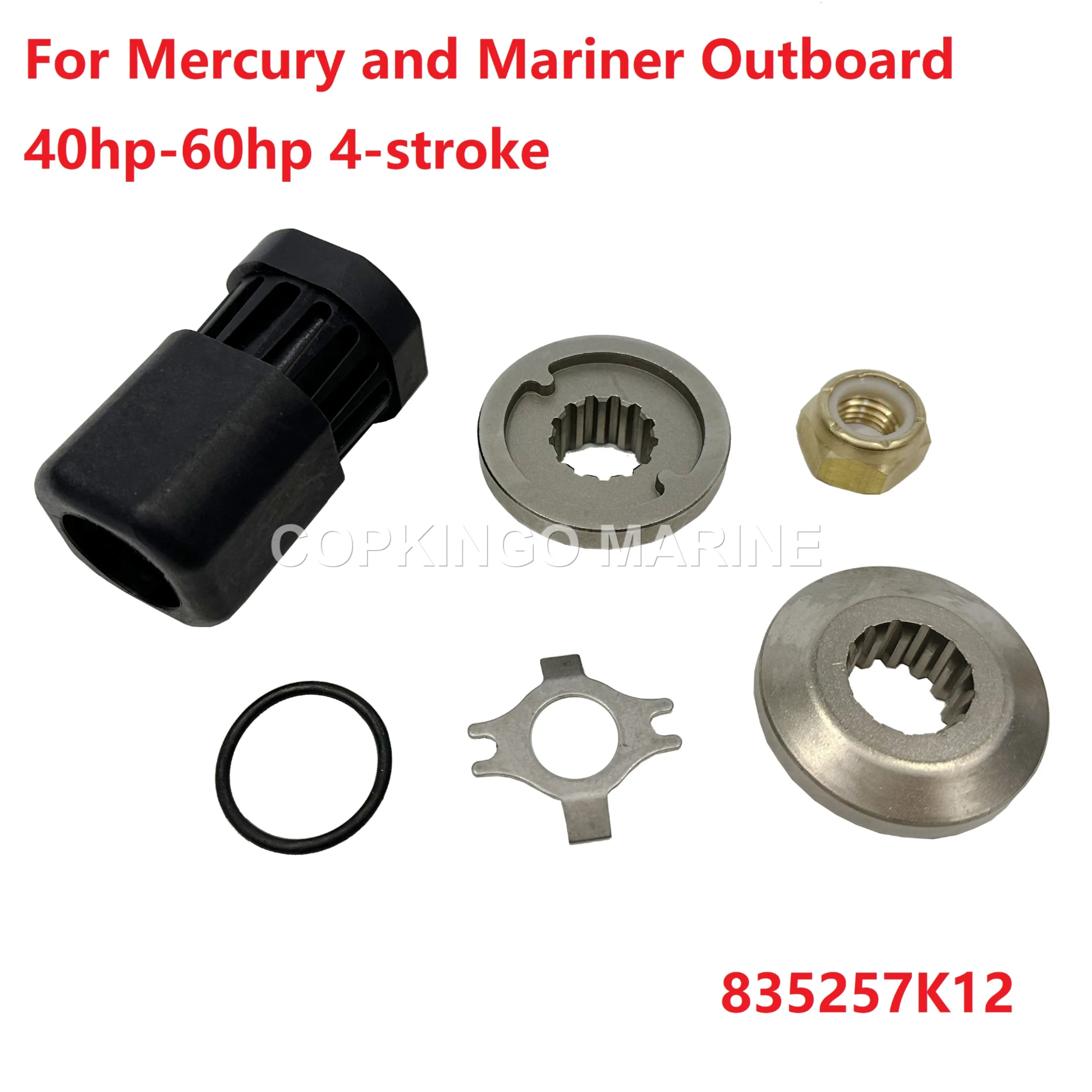 Flo-Torq Reflex Hub Kit For Mercury Mariner outboard 40-60HP (not Bigfoot) 30 HP 4-Stroke 1994-2005 835257k12