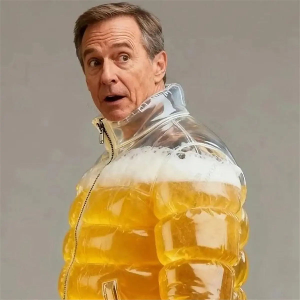 Big Discount Transparent Beer Filled Jacket for Pools Leakproof Pool Party Summer Festival Party Fun Cooler Jacket Vest