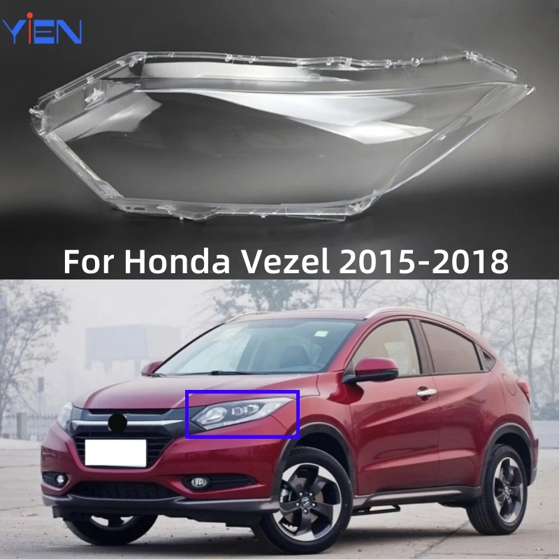 

Для Honda Vezel 2015 2016 2017 2018, автомобильный гаджет, замена прозрачных фонарей из ПК, чехлы для линз фар