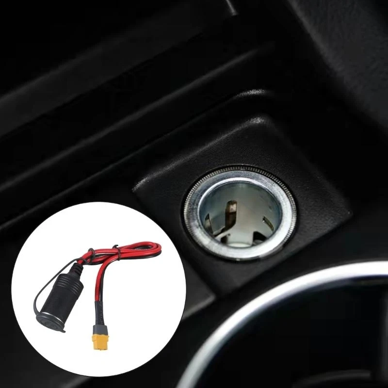 Q5WA 30A Car Adapter CordXT60 Female to Car Outlet Socket Female Port