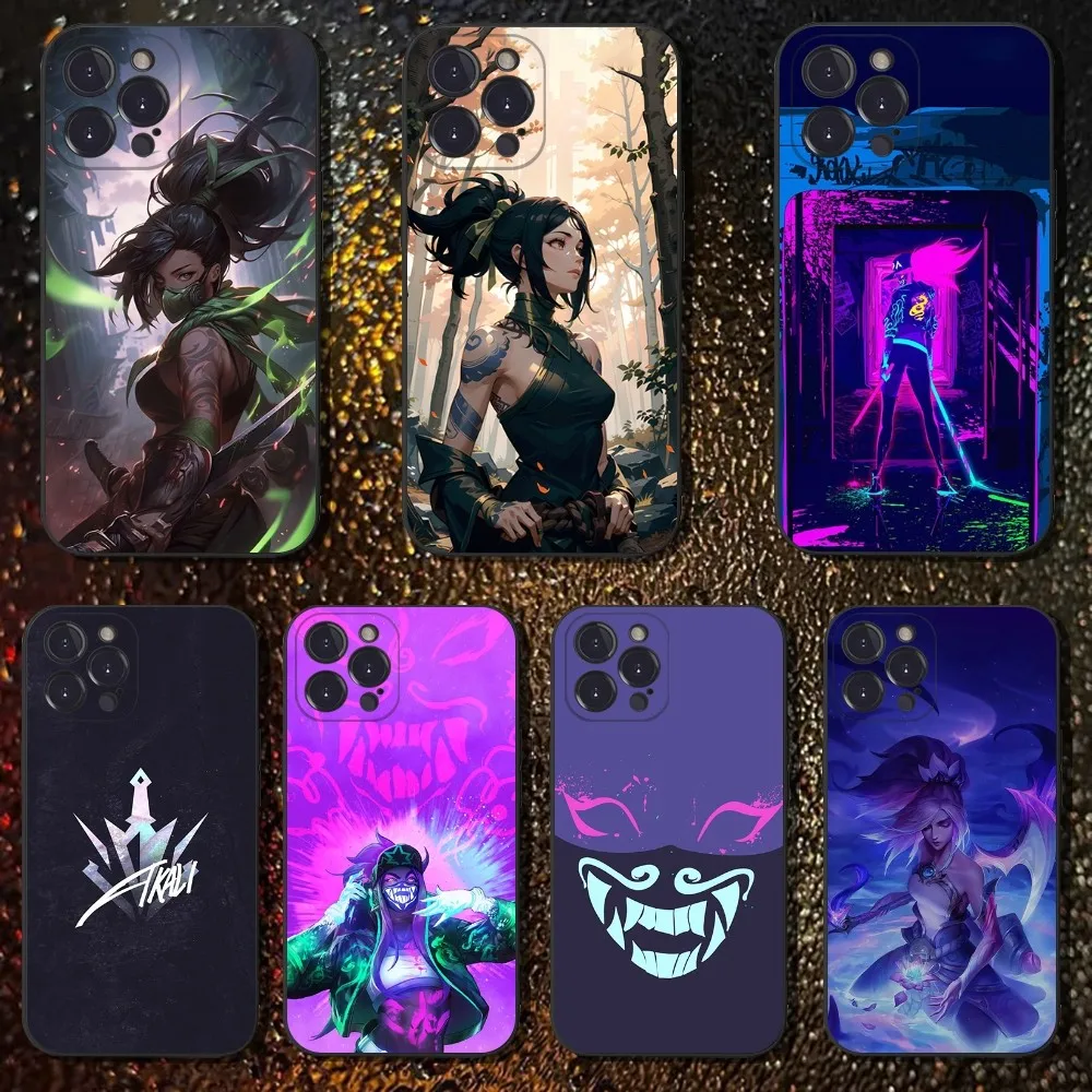 

L-LOLs A-Akalis Phone Case For iPhone 16,15,14,13,12,11 Plus,Pro Max,XS,X,XR,SE,Mini,8,7,Soft Silicone Black Cover