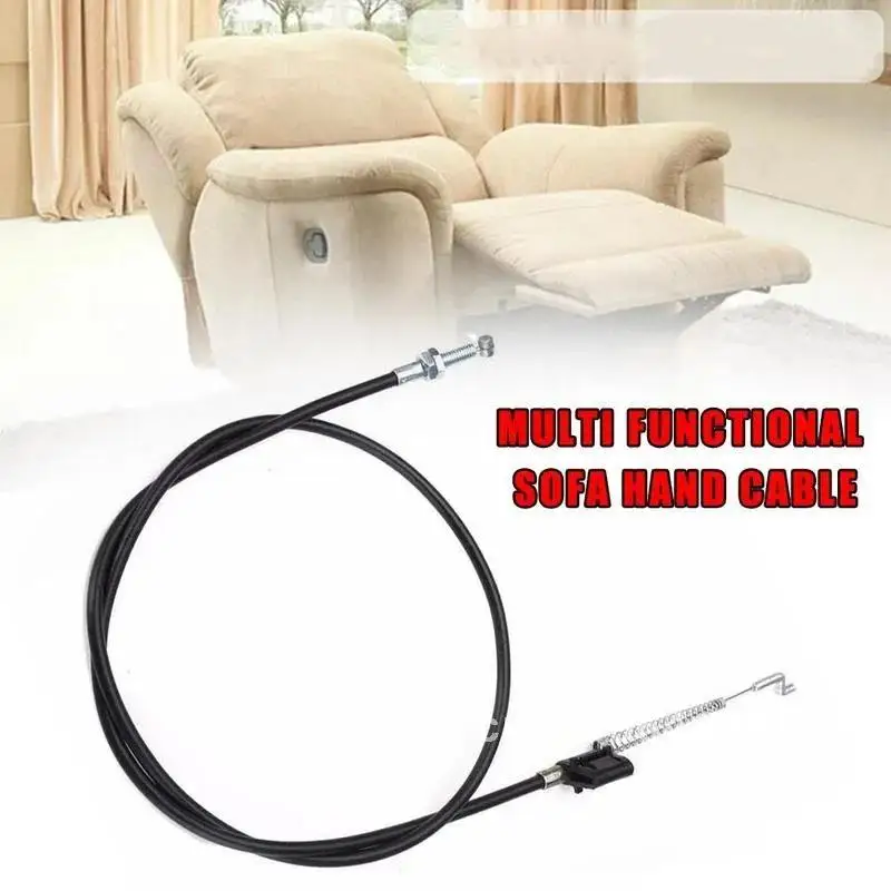 

Universal Pull Recliner Handle Chair Release Lever Replacement Aluminum Metal Handle With Spring And Cable For Sofa Couch Lounge