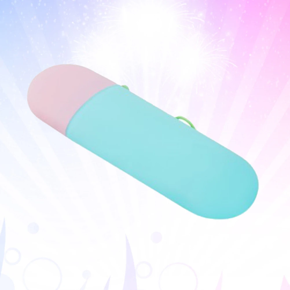 

Toothbrush Box and Toothpaste Storage Holder with Cover Pink Sanitary Traveling Case