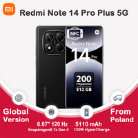 Redmi Note 14 Pro + 5G Smartphone Global Version NFC Snapdragon 7s Gen 3 Rear Camera 200 MP 120 W HyperCharge IP68