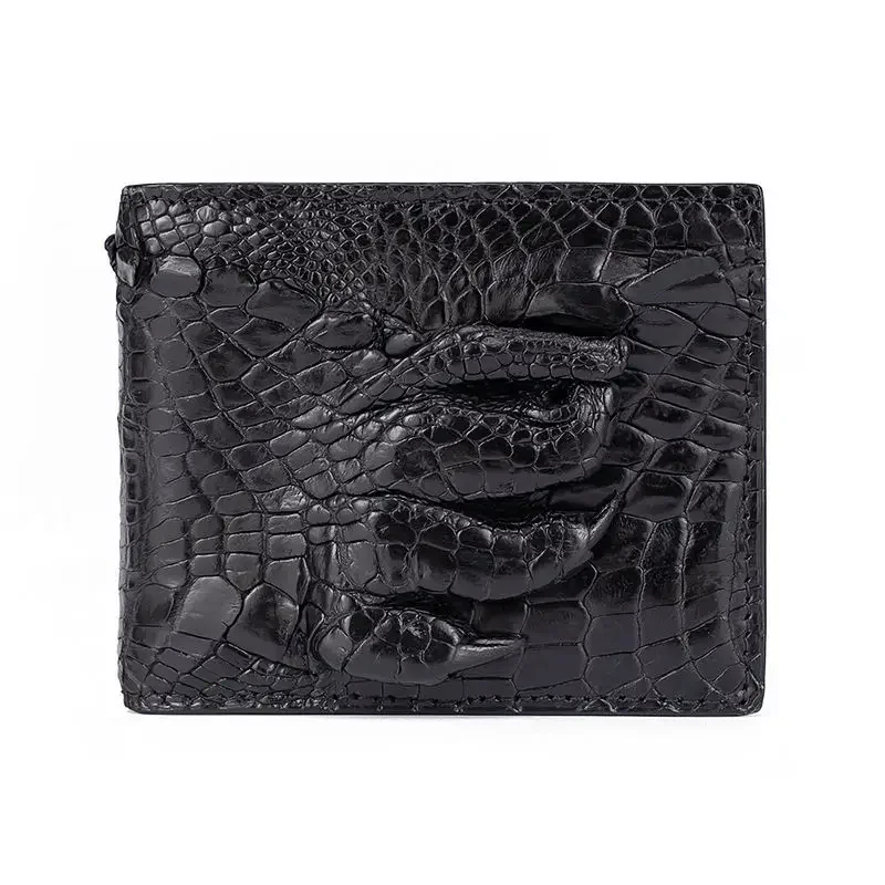 New Fashion Business Men's Alligator Wallets Crocodile Genuine Leather Short Organizer Wallet Boy Brand Luxury Card Holder Purse