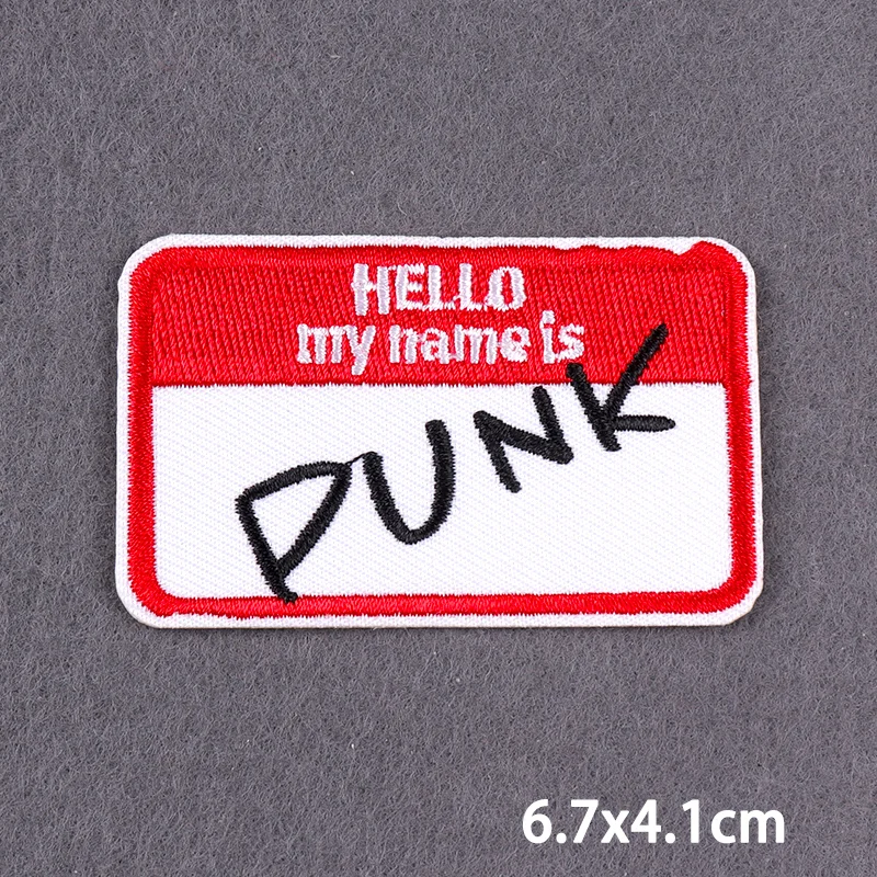 Schwarzer Aufnäher mit Slogan zum Aufbügeln für Kleidung, DIY-Stickerei-Applikation, Bügelbare Aufnäher, DIY-Bügelsticker, Abzeichen – Detail 29