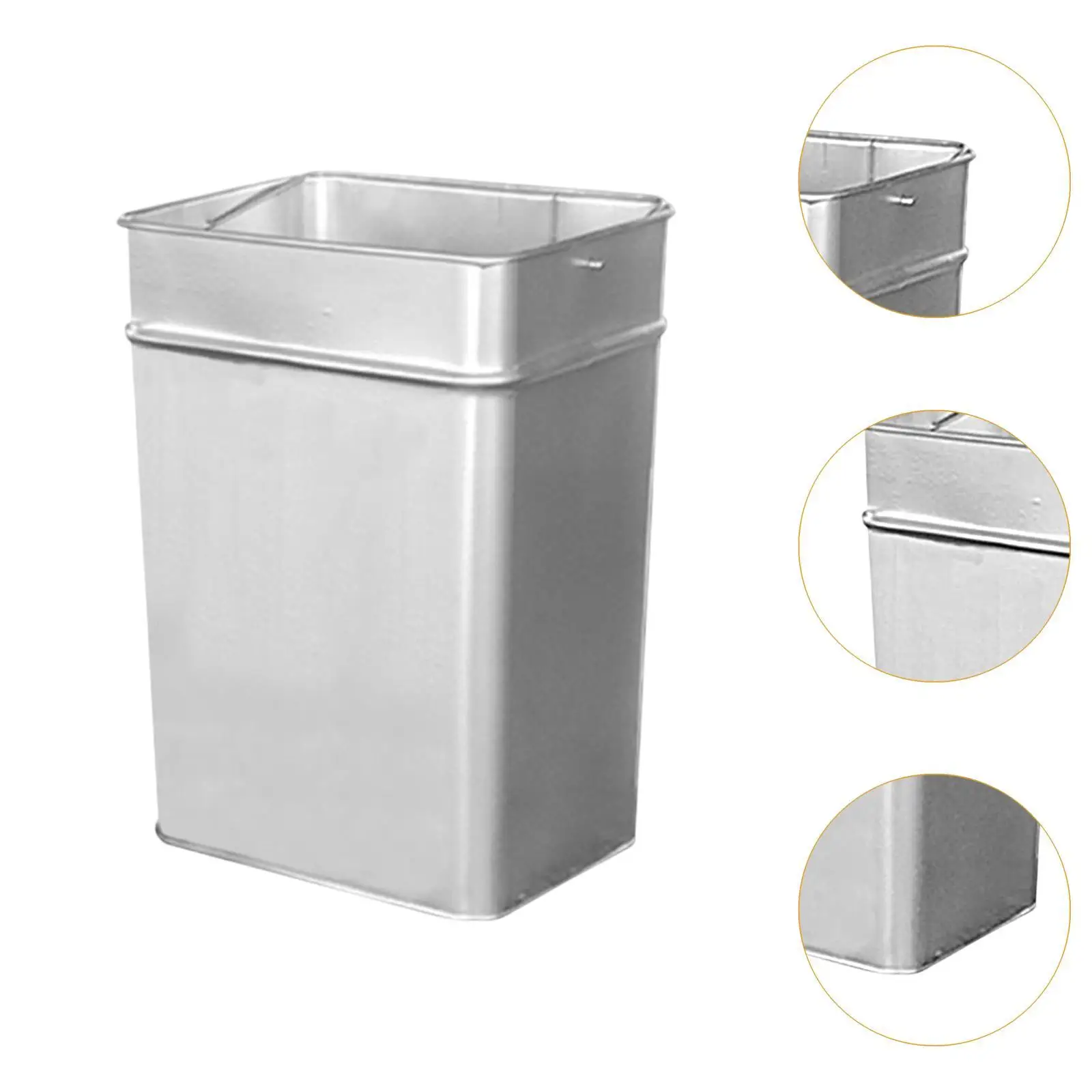 Commercial Garbage Can Rust Resistant Sturdy Easy to Clean Garbage Bin