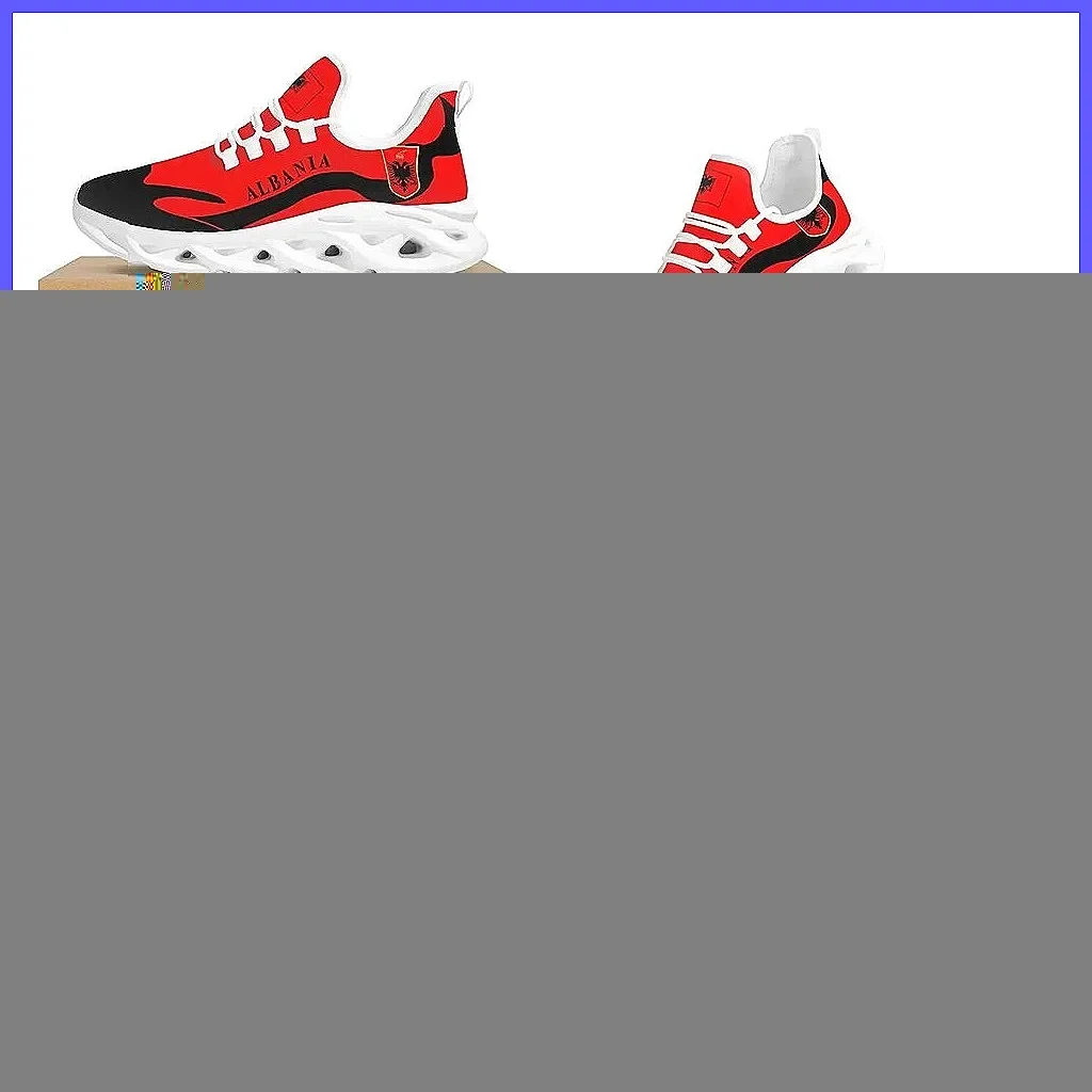 

Кроссовки с сетчатым верхом и флагом Албании, легкие походные кроссовки с черным орлиным узором для женщин, удобные повседневные кроссовки на шнуровке, подарок