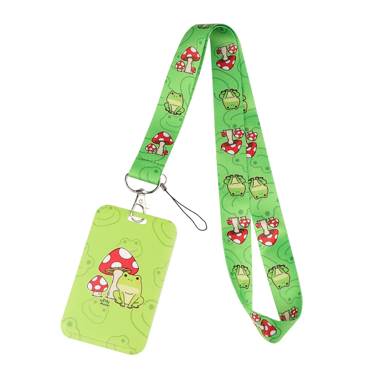 A3465 Cartoon Frog Neck Strap Lanyards Keychain Badge Holder ID Credit Card Pass Hang Rope Lariat Lanyard for Keys Accessories