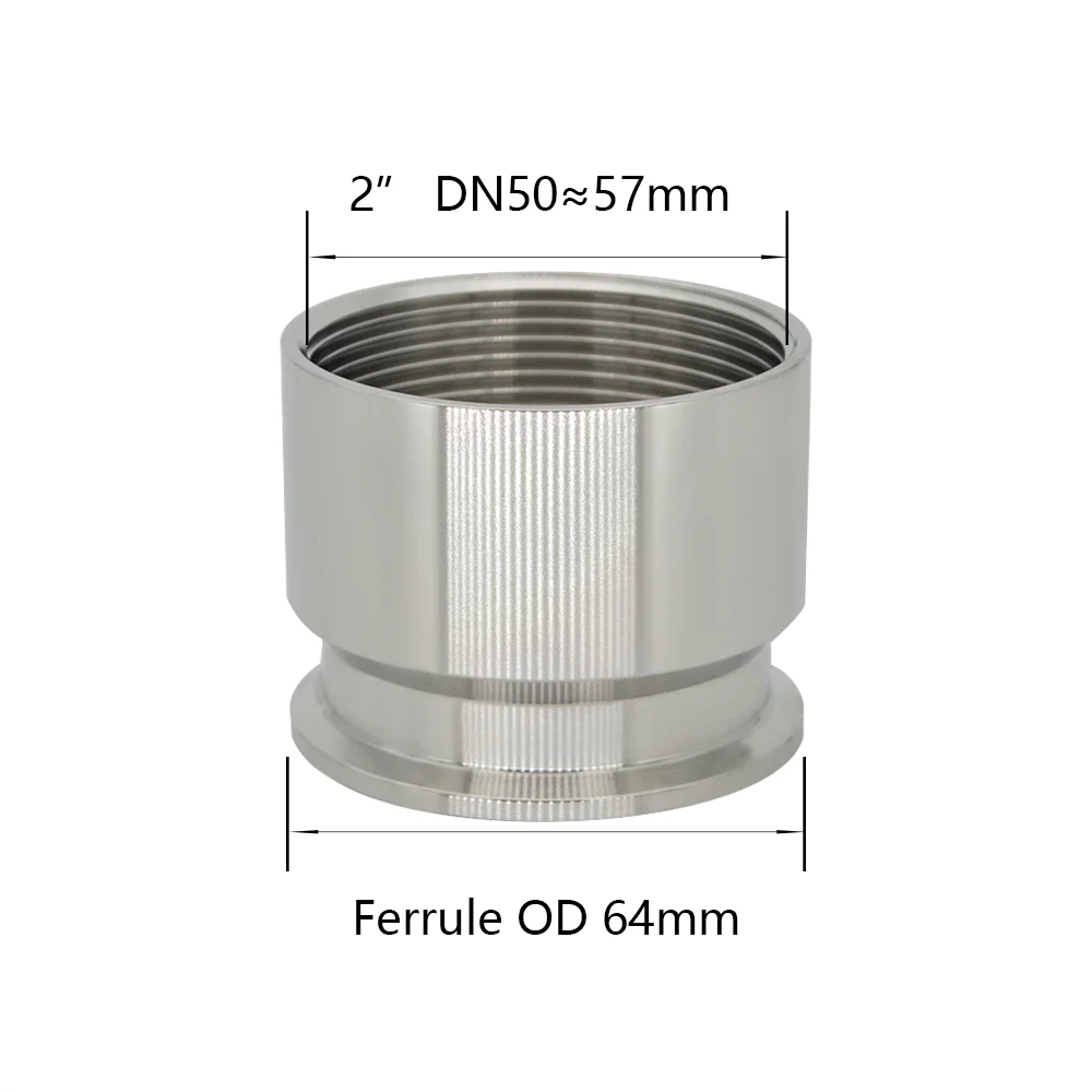 YQBS Sanitary Female Threaded Pipe Fitting to 2\