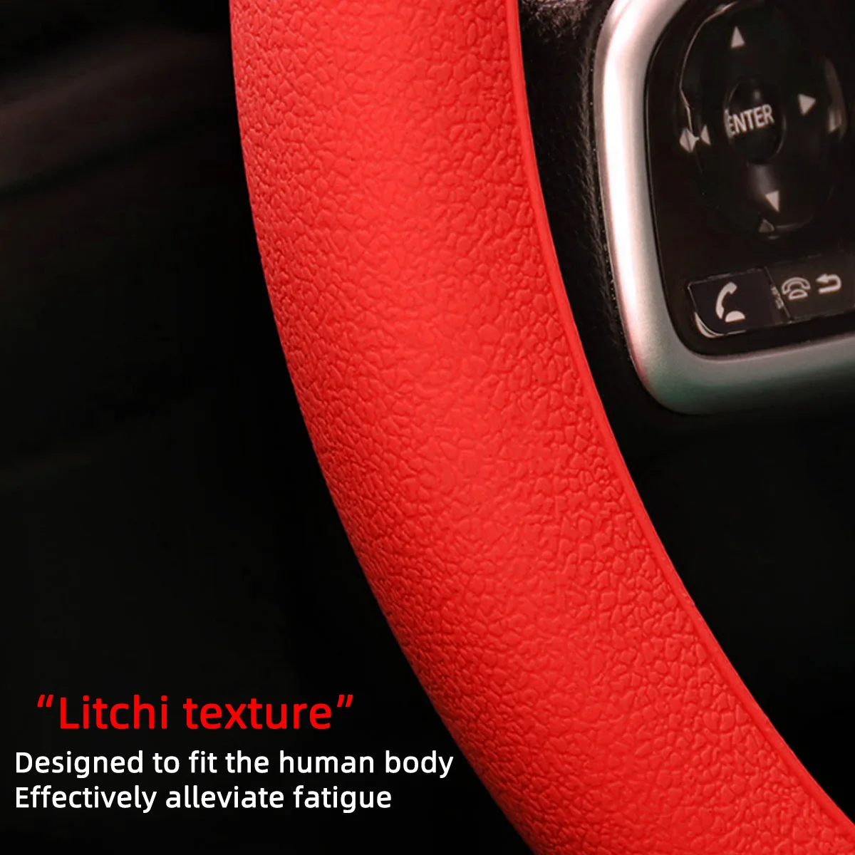 General Motors Silicone Steering Wheel Cover Protective Cover Soft Elastic Color Automotive Decorative Steering Wheel Cover image 2