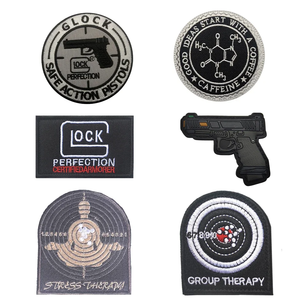 Glock Target Embroidery Patches CAPSULE CORP Hook and Loop Tactical armband Outdoor Backpack Morale Badge