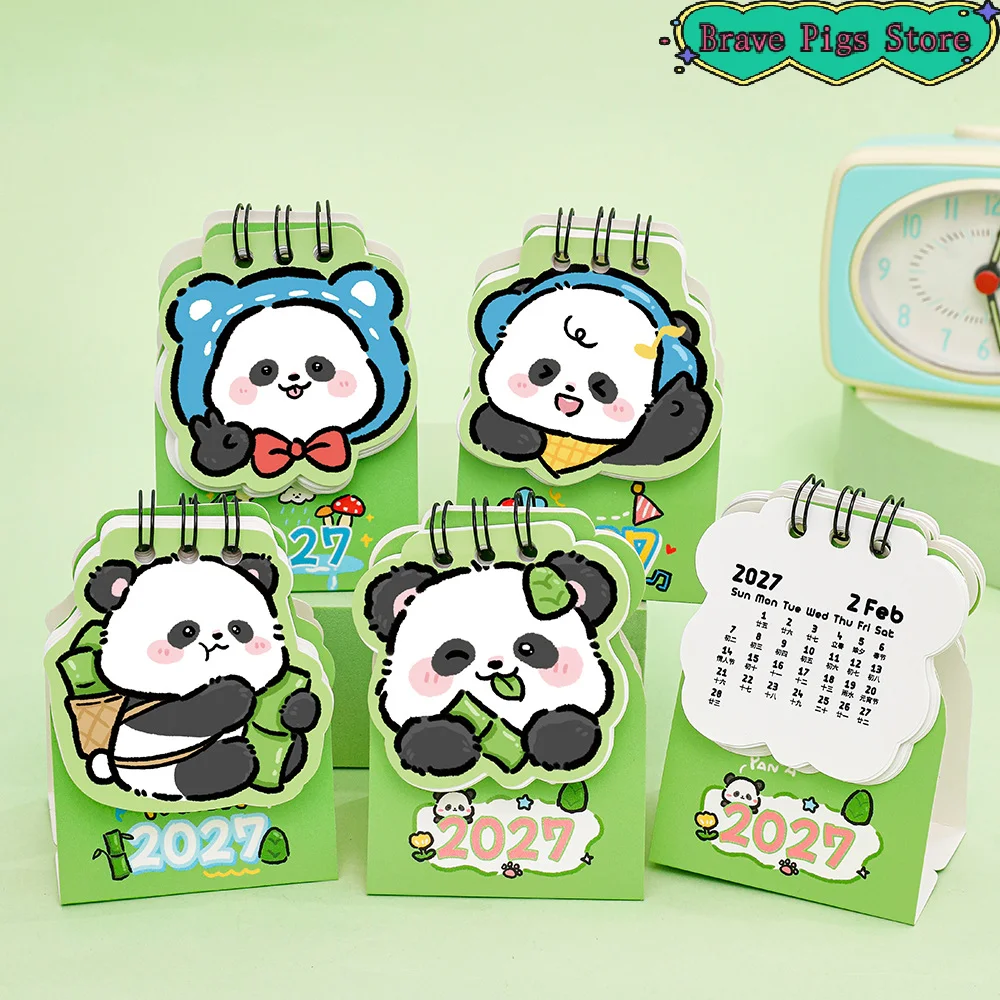 [HM]2027 Desk Calendar Mini Portable Travel Calendars Perfect For Home Office School Daily Schedule Planning Home Decor[HM]