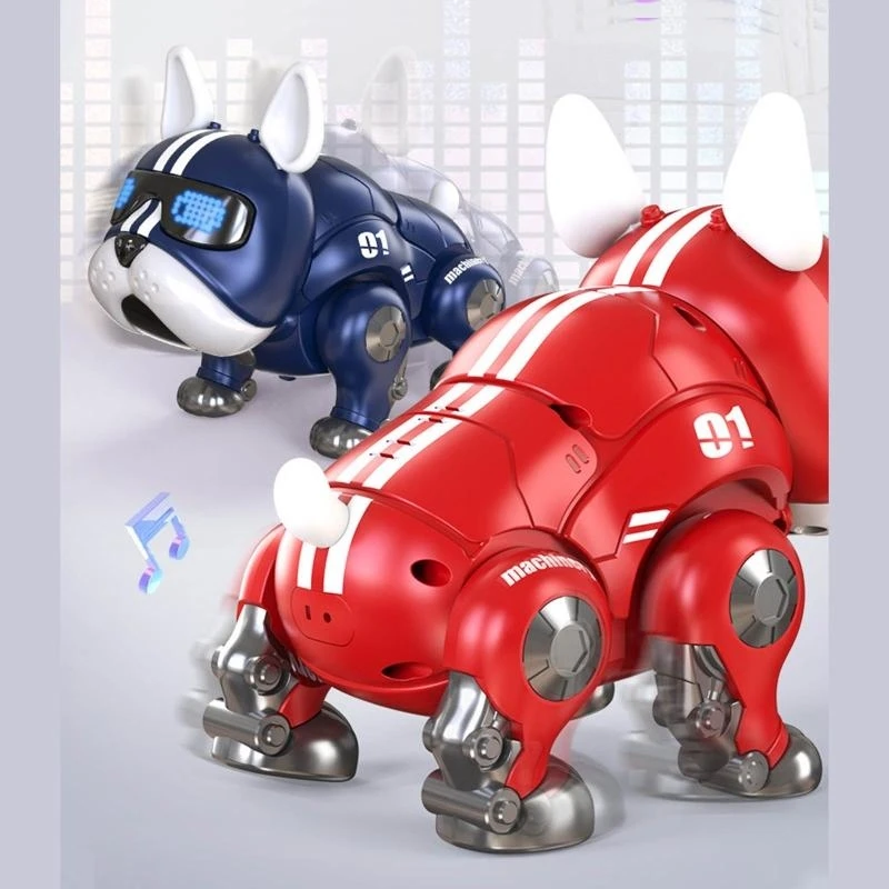 Robot Puppy Speelgoed Lopend Dier voor 3-5-jarige jongens Meisjes Hersentraining Nieuwjaar Kinderdagcadeau 15UB