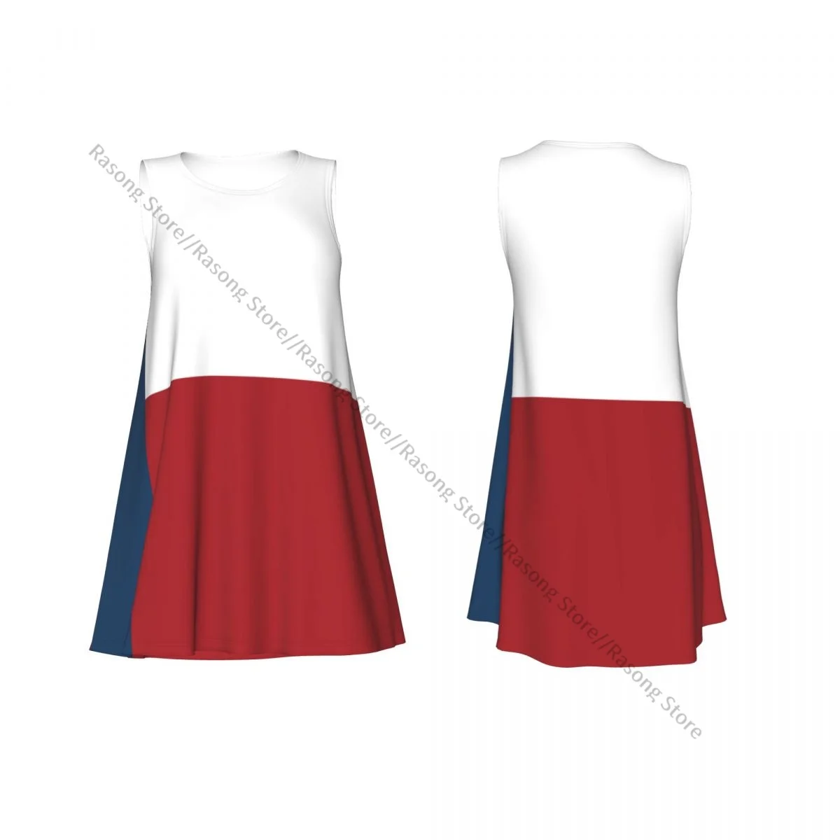 Women's Dress Flag Of Texas Summer Casual T Shirt Beach Cover up Tank Dress