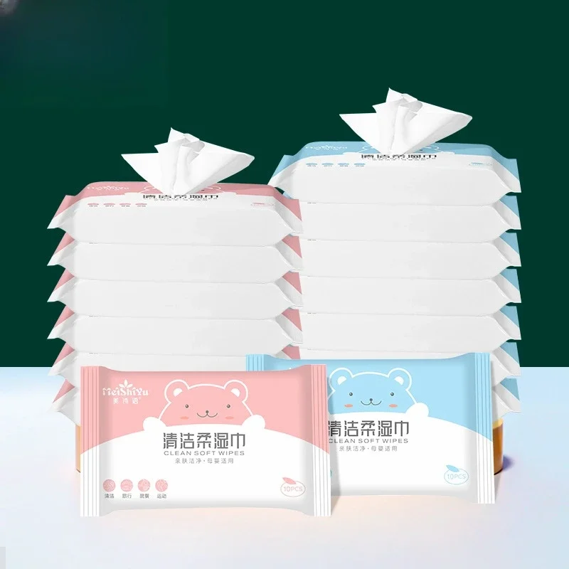 80 pezzi Salviette per la pulizia specifiche per bambini Salviette umidificate per mani e bocca per bambini Salviette idratanti portatili per il viso e le mani in movimento Cura della pelle