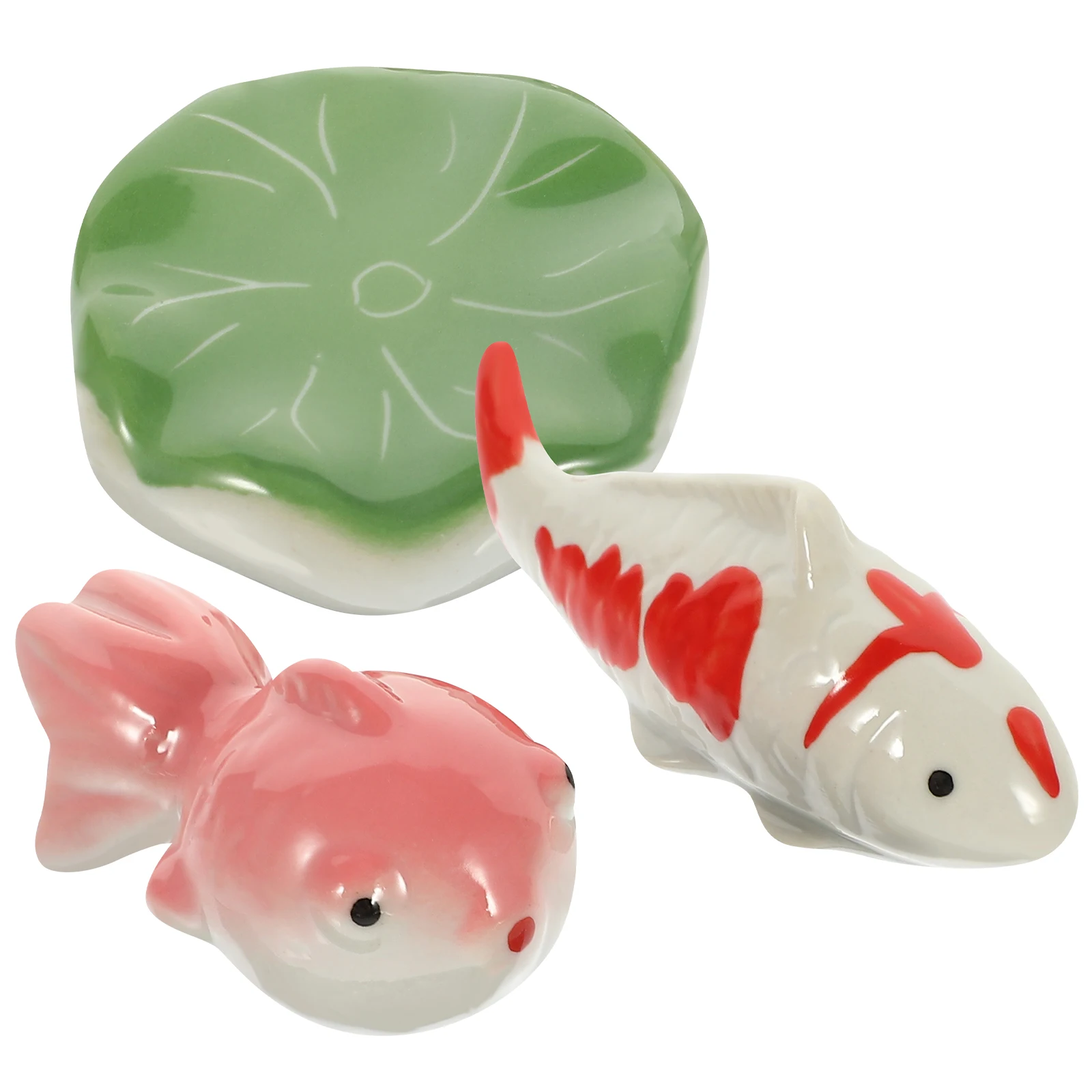

3 Pcs Ceramic Ball Decoration Fish Tank Landscaping Figurines Floating Aquarium Outdoor Aquatic Creature