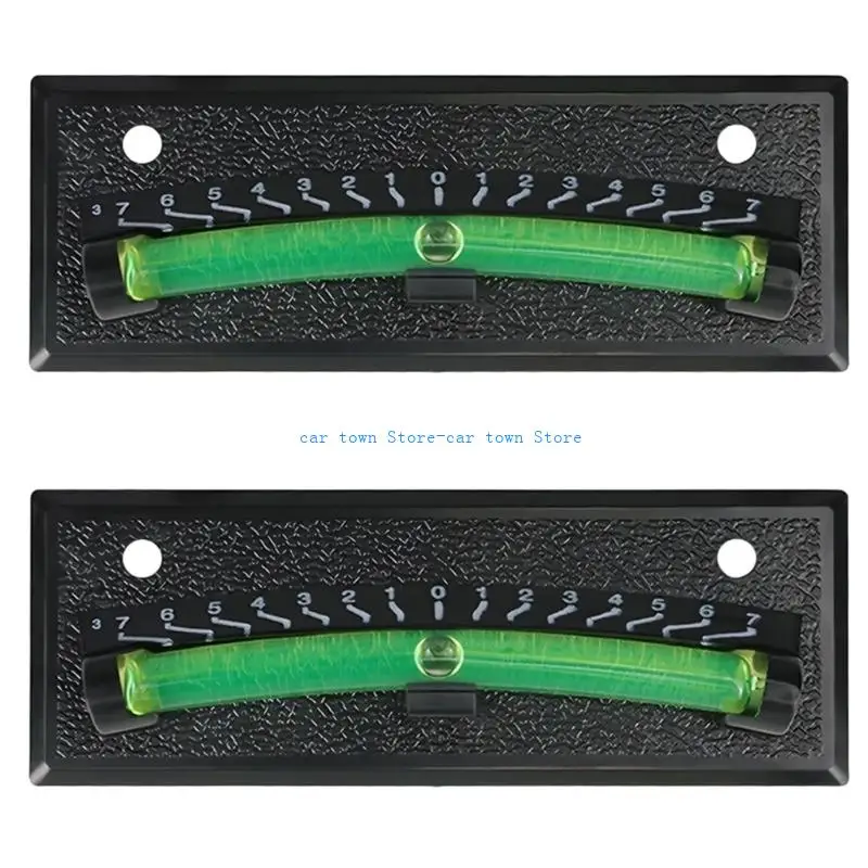 أداة تسوية قوافل Mororhomes سهلة القراءة من RXJE مع أنبوب فقاعات مضاد للاهتزاز مادة ABS خفيفة الوزن للمنازل المتنقلة زوج واحد